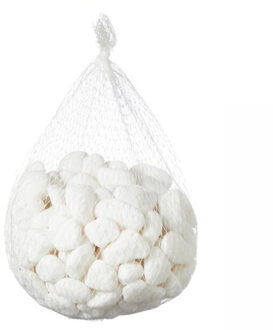 Decoratie stenen in het wit - 4x kilo - voor in een glazen vaas/potje/aquarium - mini steentjes