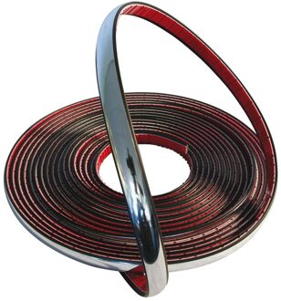 Decoratie strip chroom 9mm 8m