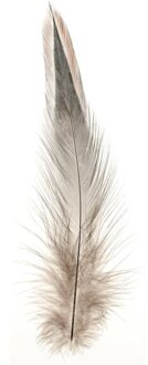 Decoratie veren - 45x - natuurlijke kleuren - sierveren - hobby materiaal - veertjes Bruin