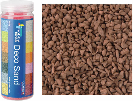 Decoratie zand/kiezels - 3x - bruin - 500gr - zandkorrels - mini steentjes - 2 tot 6 mm