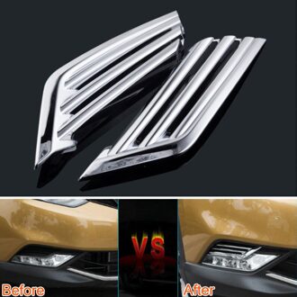 Decoratieve Auto Mistlamp Lamp Cover Styling Sticker Trim Verchroomde Covers ABS Fit Voor Qashqai Auto decal Medeplichtige