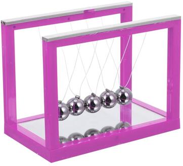 Decoratieve Educatieve Newtons Cradle Balance Balls Balans Ballen Speelgoed Voor Volwassen Decor paars