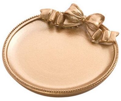 Decoratieve Gouden Sieraden Lade Slaapkamer Woonkamer Decoratie Ketting Sieraden Fruitschaal Ambachten Trinket Lade Organizer J2