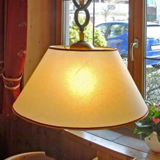 Decoratieve hanglamp PROVENCE CHALET in geel groen-goud, goud