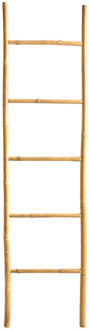 Decoratieve ladder bamboe - 45x170 cm