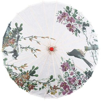 Decoratieve Paraplu Chinese Stijl Olie Papier Paraplu Zijde Vrouwen Paraplu Japanse Kersenbloesem Zijde Oude Dans Paraplu 04 84cm