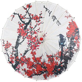 Decoratieve Paraplu Chinese Stijl Olie Papier Paraplu Zijde Vrouwen Paraplu Japanse Kersenbloesem Zijde Oude Dans Paraplu 06 84cm