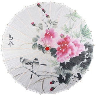 Decoratieve Paraplu Chinese Stijl Olie Papier Paraplu Zijde Vrouwen Paraplu Japanse Kersenbloesem Zijde Oude Dans Paraplu 07 84cm