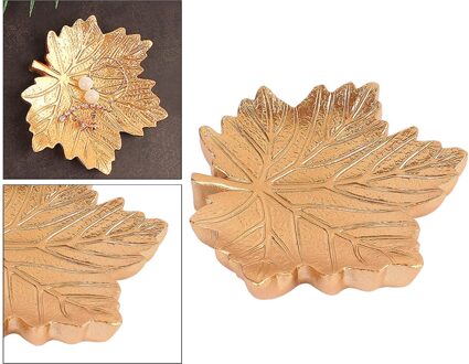Decoratieve Retro Sieraden Lade Nordic Decoratieve Fotografie Accessoires Voor Kerst, Bruiloft Decor goud Leaf