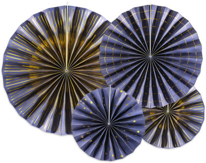 Decoratieve Rozetten Blauw/Goud Blauw, Goud - Brons