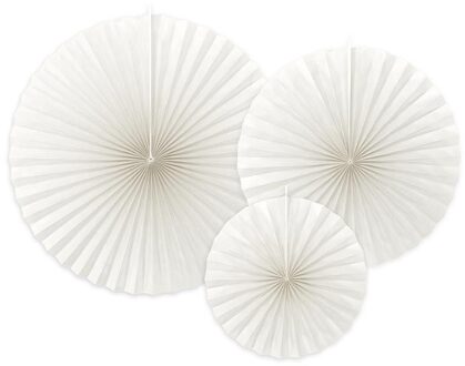 Decoratieve Rozetten Gebroken Wit (3st) Geel - Beige - Creme