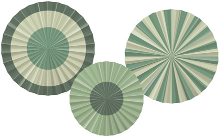 Decoratieve Rozetten Serene Sage Groen (3st)