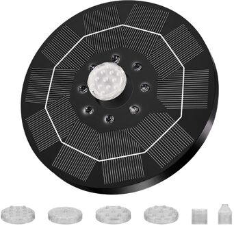 Decoratieve Solar Fontein Drijvende Solar Fontein Zwembad Vijver Fontein Led Licht Aquarium Decoratie Outdoor Mini Fontein 01