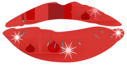 Decoratieve Spiegel Sticker Verwijderbare Lippen Spiegel Muurstickers Decal Kunst Pvc Thuis Kamer Decoratie Diy Kamer Badkamer rood