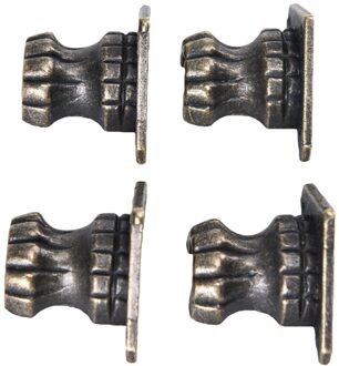 Decoratieve Voeten Been Hoek Protector 35*25 MM Zinklegering Retro Antieke Bronzen Sieraden Borst Hout Box 4 Stks/partij