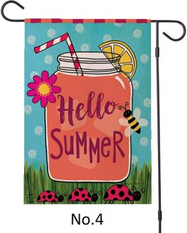 Decoratieve Zonnebloemen Eenzijdig Tuin Vlag 12 "X 18" Polyester Outdoor Vlag Thuis Party 4