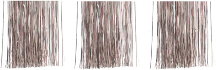 Decoris 10x zakjes lametta engelenhaar poeder roze (blush) 50 x 40 cm