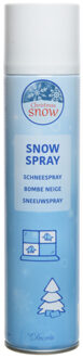 Decoris 1x Sneeuwsprays/sneeuw spuitbussen 300 ml - Decoratiesneeuw Wit