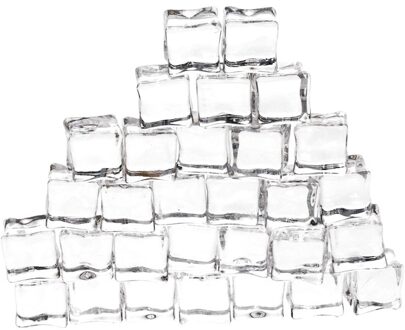 Decoris 30x Ijs/sneeuw Thema Decoratie Neppe Ijsklontjes - Feestdecoratievoorwerp