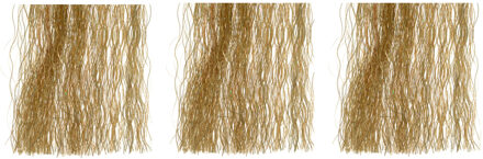 Decoris 3x zakjes lametta golvend engelenhaar goud 50 x 40 cm