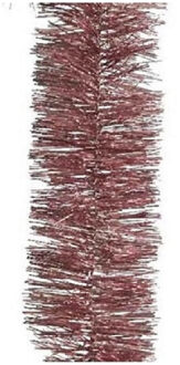 Decoris 6x Oud roze kerstslingers kerstboom 270 cm versieringen