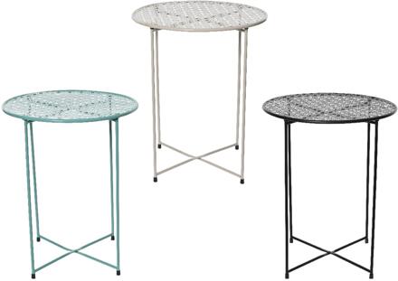 Decoris Bijzettafel binnen ijzer H48cm verschillende