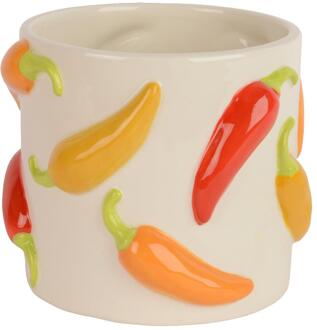 Decoris Bloempot Peper dolomiet Ø14,5xH13cm crème