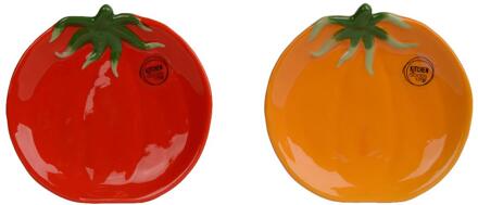 Decoris Bord Tomaat 16x15,5x2,5cm verschillende