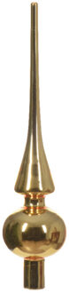 Decoris Chique Christmas gouden kerstboom piek van glas - kerstboompieken Goudkleurig