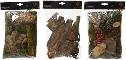 Decoris Decoratieset Mix mos/ berries bruin