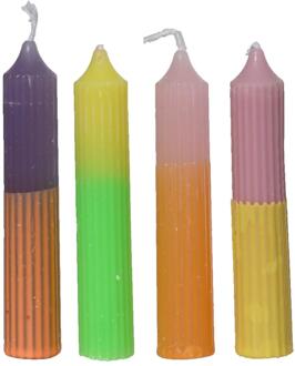 Decoris Dinerkaars paraffine 4 -delig 11cm verschillende