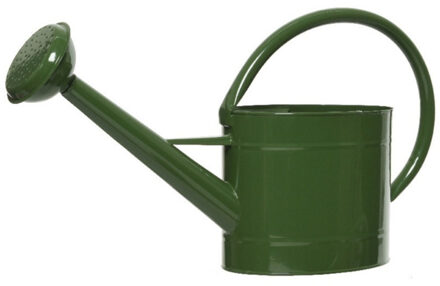 Decoris Donkergroene Zinken Tuinbewatering/kamerplanten Gieters 5 Liter - Gieters