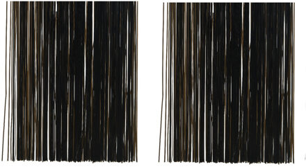 Decoris Engelenhaar - 2x zakjes - zwart - 50 x 40 cm - folie - lametta - slierten - kerstversiering