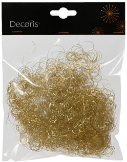 Decoris Engelenhaar - synthetisch - goud - 2 x 13,5 x 20 cm - kerstversiering