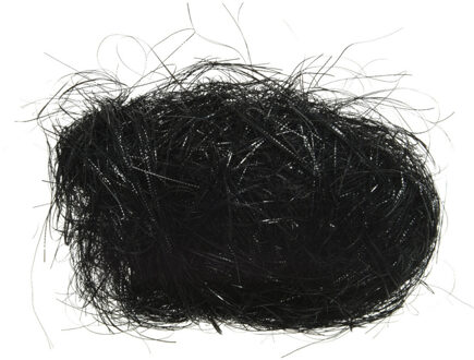 Decoris Engelenhaar - zwart - 40 gram - synthetisch - kerstboom versiering lamettahaar