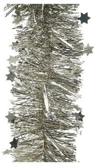 Decoris Feestslinger sterren zilver 10 x 270 cm - Guirlande folie lametta - Slinger versieringen