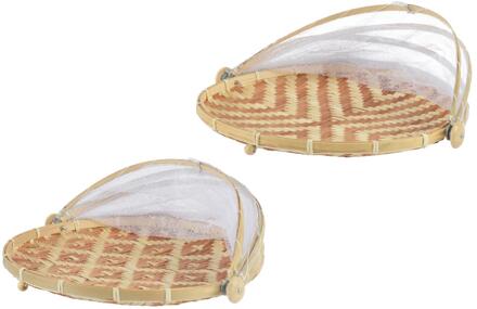 Decoris Foodcover bamboe fsc Ø35x22cm bruin