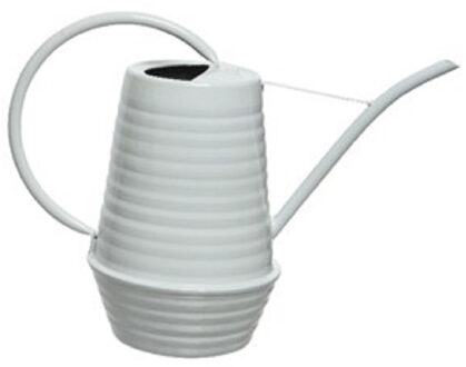Decoris Gieter - 1 liter - wit - metaal - plantengieter - voor binnen en buiten