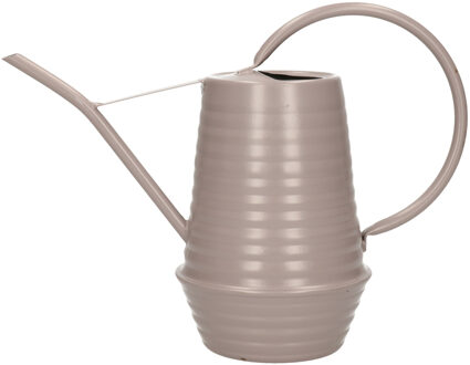 Decoris Gieter - 1 liter - zandkleurig - metaal - plantengieter - voor binnen en buiten