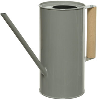 Decoris gieter - voor binnen/buiten - antraciet grijs - zink - 1,3 liter - Gieters