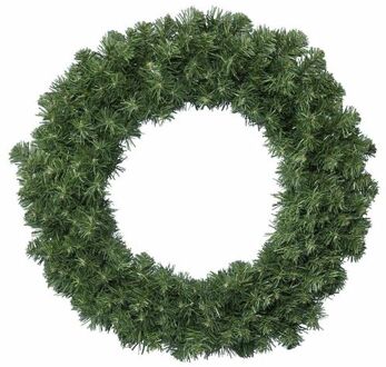 Decoris Groene dennenkrans 60 cm kerstversiering deurkransen - Kerstkransen