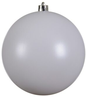 Decoris Grote raam/deur/kerstboom decoratie winter witte kerstballen 20 cm mat - Kerstbal