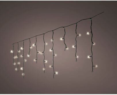 Decoris Icicle Compact Lichtsnoer - 256 Led's - Warm Wit - 18cm - Binnen & Buiten