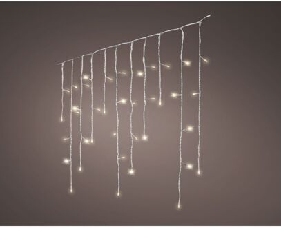 Decoris Icicleverlichting Sneeuwval Effect - 240 Led's - Warm Wit - 5,8m - Binnen & Buiten
