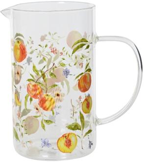 Decoris Karaf perzik glas 1 Liter helder transparant