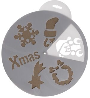 Decoris Kerst raamsjablonen/raamdecoratie 6 stuks