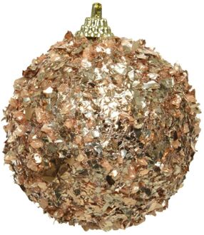 Decoris Kerstbal foam d8 cm toffee kerst Beige