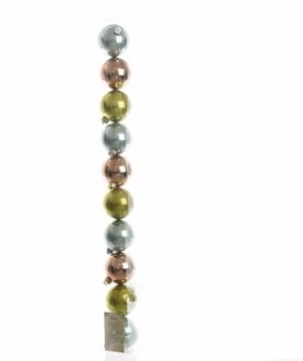 Decoris Kerstballen - 10 stuks - mix groen/brons - 6 cm