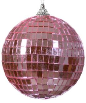 Decoris Kerstballen foam d10l10 cm fuchsia kerst Roze