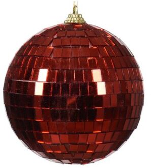 Decoris Kerstballen foam d10l10 cm kerstrood kerst